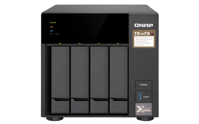 QNAP TS 473 HDD SSD Serial ATA III 2 5/3 5 " 0 1 6 10 JBOD FAT32 HFS + NTFS exFAT ext3 ext4 ГГц|Сетевые хранилища| |