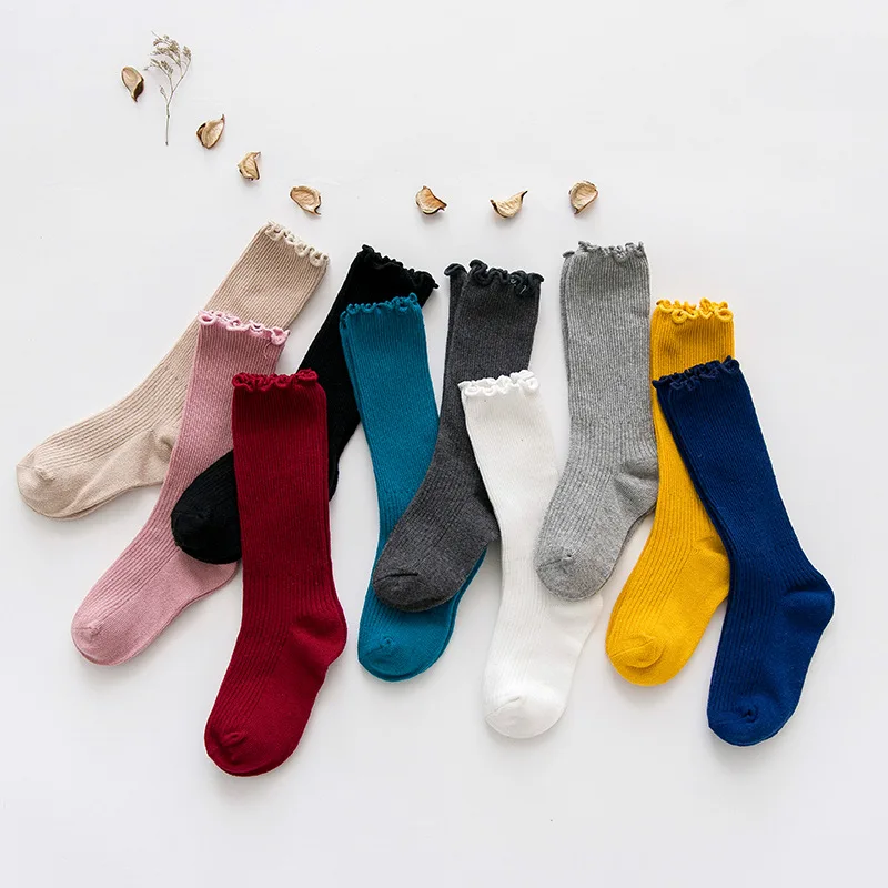 

Candy Color Socks for Kids Girls 2018 Girl Winter Cotton Knitting Solid Calcetines Children Meias Baby Skarpetki Toddler Corap