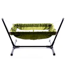 Деревянная детская люлька, постельные принадлежности, гамак для внутреннего или наружного использования, деревянный детский гамак с металлической подставкой