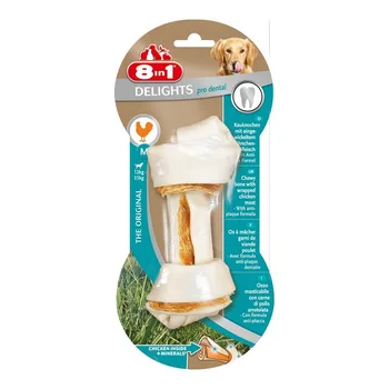 

8in1 DENTAL DELIGHTS M косточка с куриным мясом для средних и крупных собак с минералами (14,5 cm)