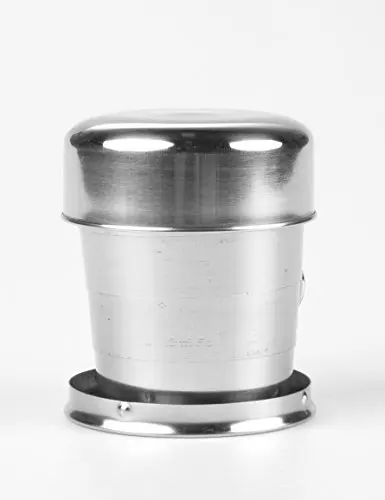 

EL INDIO Stainless Steel Telescopic Collapsible Camping Cup with Keychain(250ml)