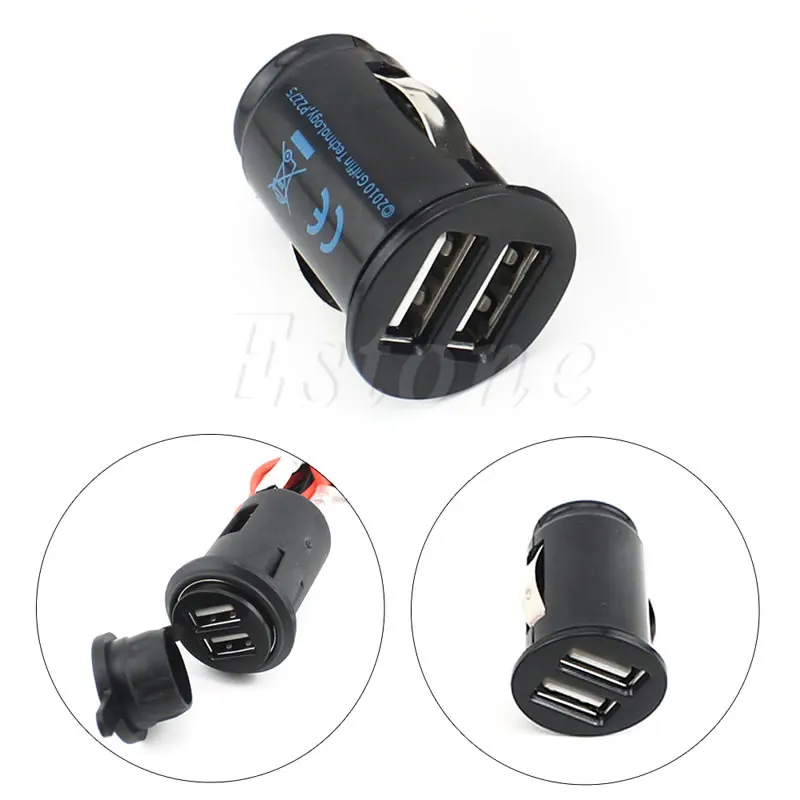 Waterproof Motorcycle 12V 2.1A Cigarette Lighter USB Port