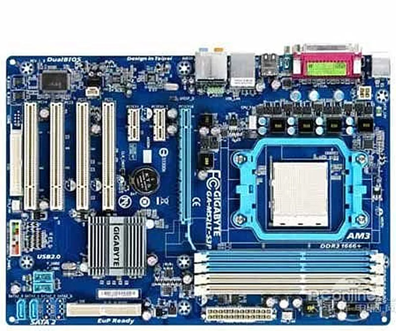 Used Motherboard For Gigabyte GA M52LT S3P M52LT S3P DDR3 16G AM3 520LE SATA2 USB2in
