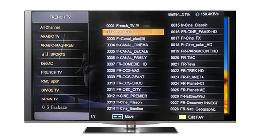 Ip tv Франция Abonnement Smart tv 4k ТВ приемник Wi-Fi передатчик для интернет-телевидения подписка арабские каналы gratuit испанско-португальский французский IPTV приставка