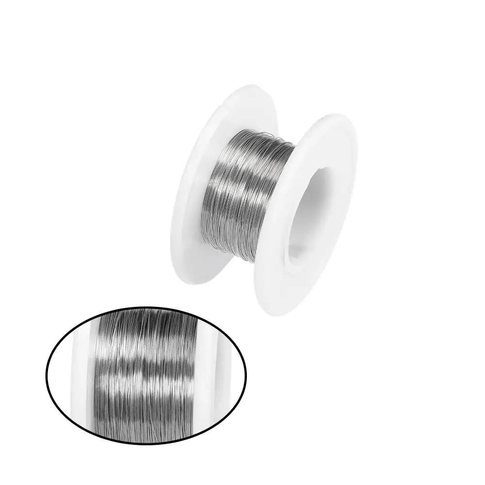 uxcell 0.1mm 38AWG Heating Resistor Wire Nichrome Resistance Wires for Heating Elements 33ft 