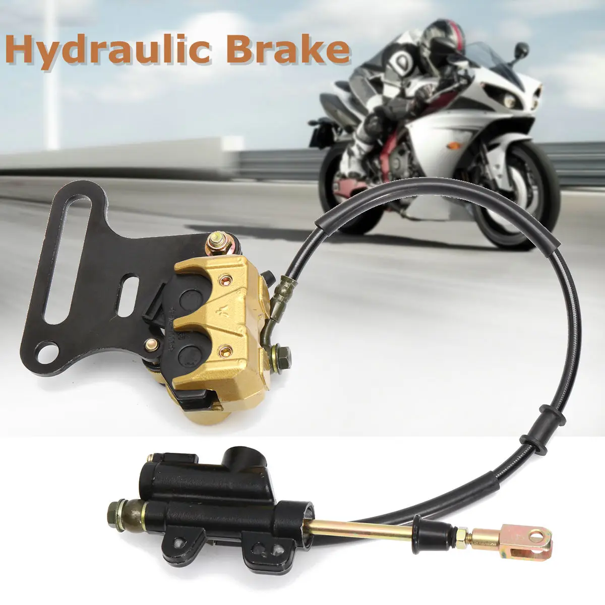 Hydraulic Rear Disc Brake Caliper System 110 125cc 140cc PIT PRO Dirt Bike 12mm Hydraulic Rear Disc Brake Caliper System 110 125cc 140cc PIT PRO Dirt Bike 12mm