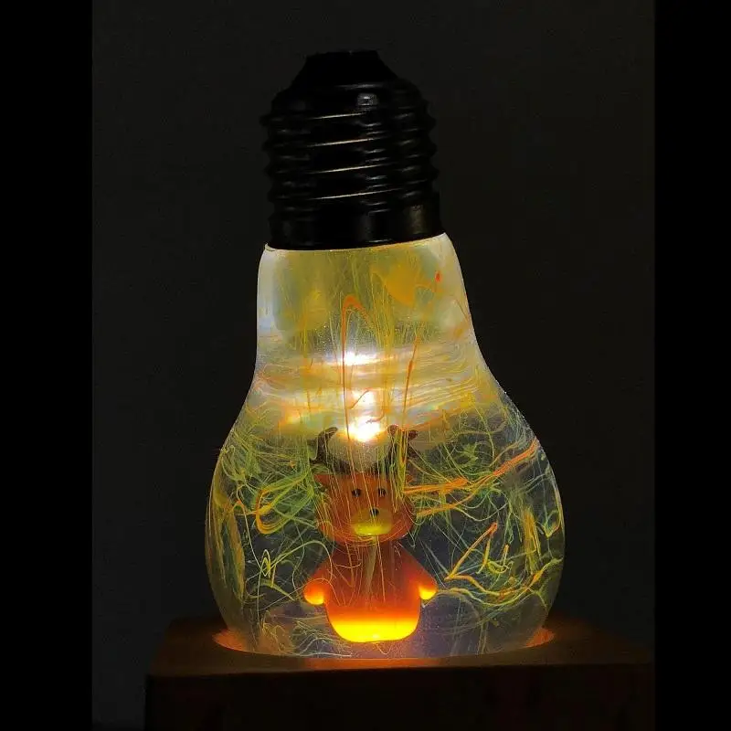 EP LIGHT Lamps Cosmos Effect LED 3D Lighting Calf Bulbs Bedside Cafe Halloween handcrafted Night Light USB/US Plug | Освещение