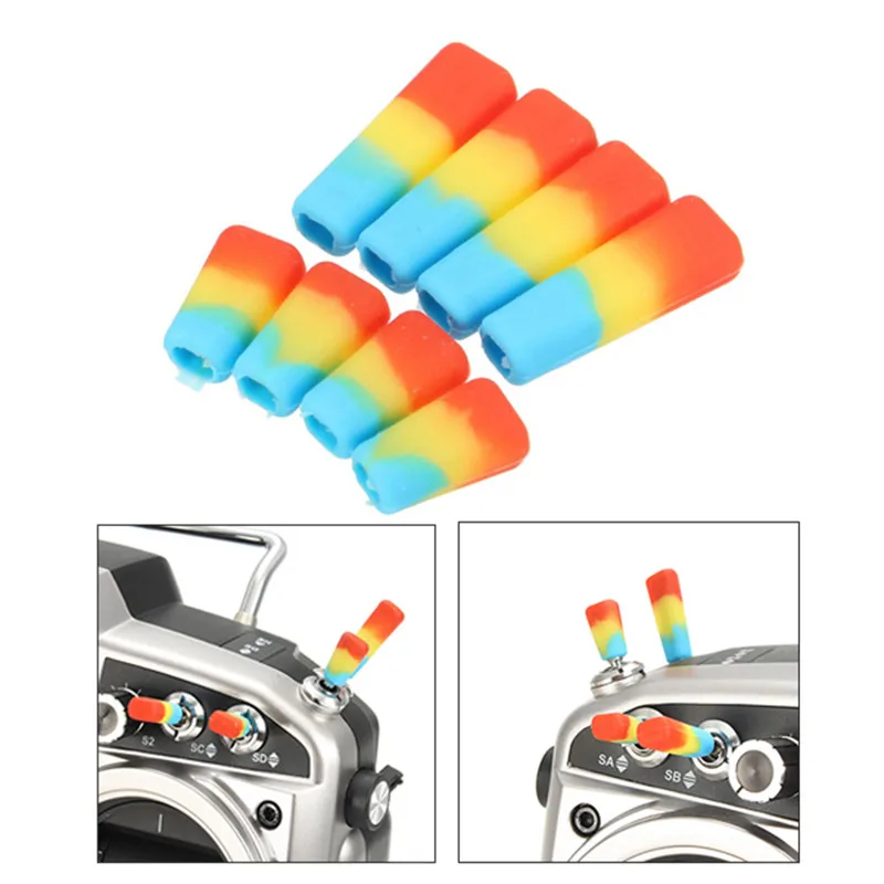 

Hot Sale 8 PCS Slicone Transmitter Anti-slipping Stick Switch Cap Sheath