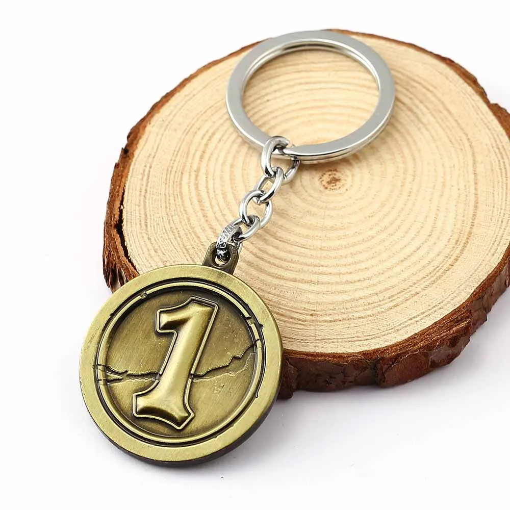 Conjunto completo Hearthstone aleación Logo Llaveros Heros de Warcraft tarjeta paquete coche llavero Chaveiro Llaveros juego llavero regalos