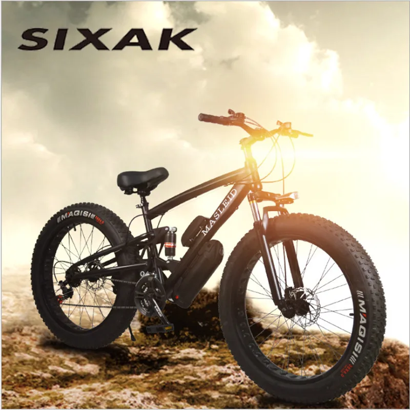 

SIXAK plus 7 speed electric bicycles, computer speed odometer, electric multiplier, electric bicycle, MTB 12.5AH 500 W electric