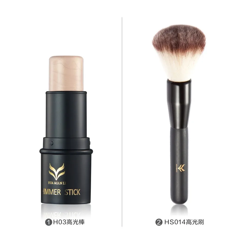 

HUAMIANLI Brand Shimmer Highlighter Bronzer Makeup Nude Contouring Highlighting Bronzing Cream Stick Pen 3D Face Cosmetics Set