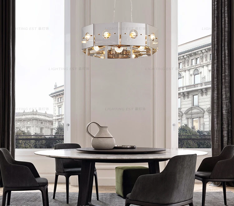 e (2)modern pendant light fixture