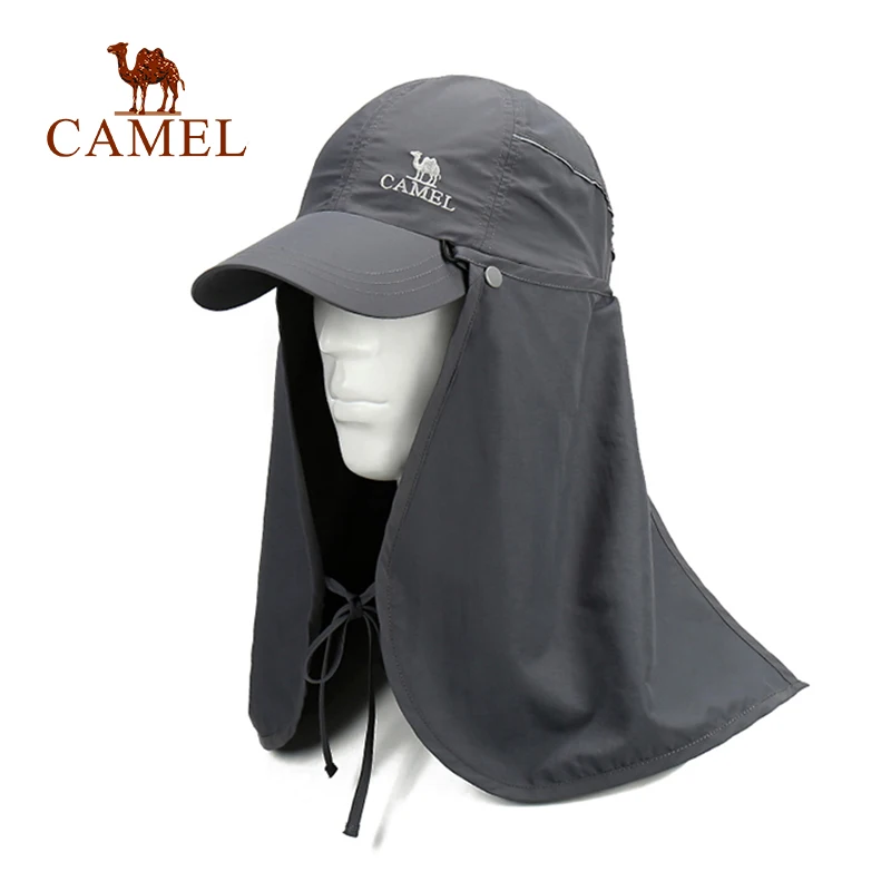 CAMEL унисекс, уличная Спортивная Кепка с козырьком, защита от ультрафиолета, ветрозащитная, дышащая, удобная, для лица, для шеи, для пеших прогулок, кемпинга, рыбалки, Кепка