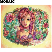 Для алмазной вышивки "сделай сам", 5D со сказочным цветком, по индивидуальному заказу, алмазная вышивка крестиком на рисунке, 3D Алмазная мозаика, украшение дома, Рождественские подарки B215