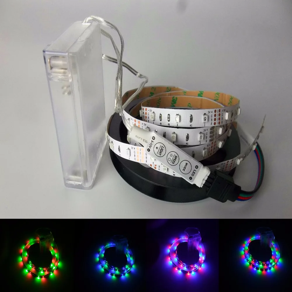 Battery Powered LED Strip 3528 SMD 50CM 1M 2M Warm White / Cool White