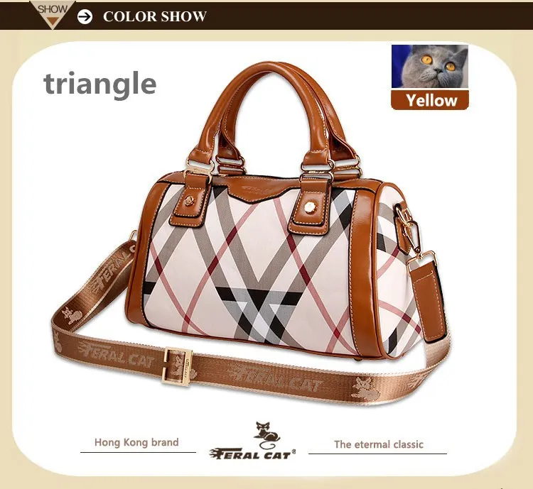 FERAL CAT 2017 Women Luxury Elegant Fashion Handbag Shoulder Bags Ladies Leather Handbags Female Messenger Bag76