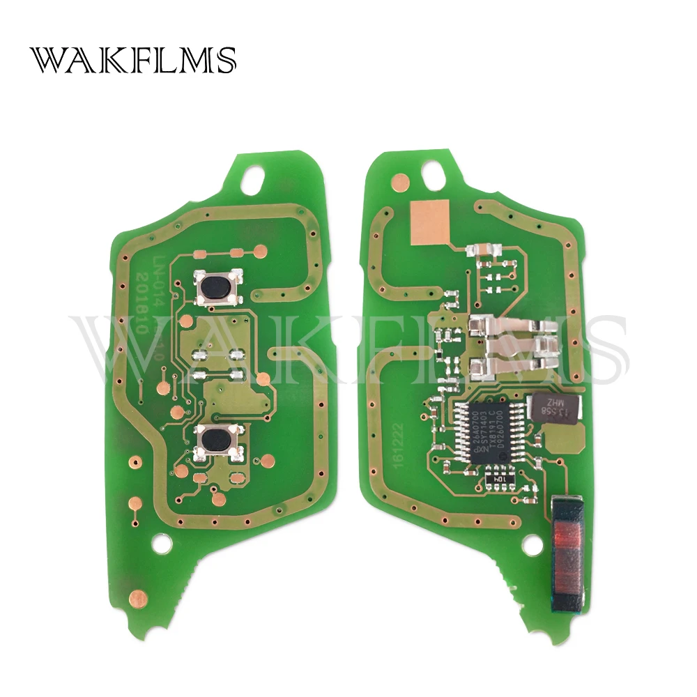 2 кнопки 433 МГц PCF7961A ID46 чип Флип удаленный ключ для Renault Clio III Clio 3 Kangoo Master Modus Twingo 2006- 7701210033