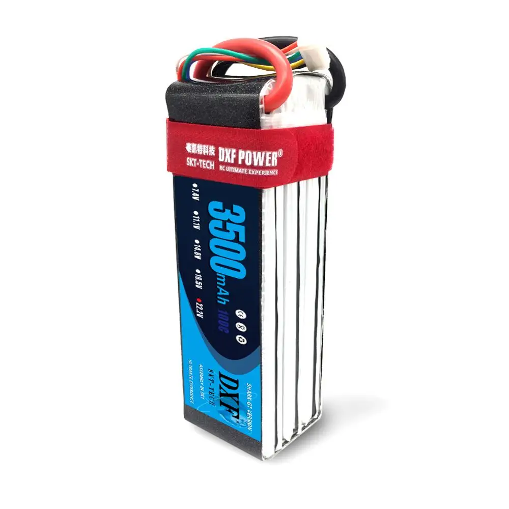 

DXF RC Lipo Battery 6S 22.2V 3500mAh 100C Max200C For RC Helicopters CAR Li-polymer Battery Drone FPV AKKU RC Car Boat