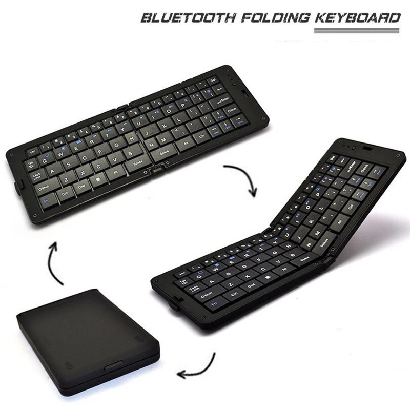 

basix keyboard wireless bluetooth keyboard foldable keypad Portable Wireless Keypad for Android IOS Phone Windows Mac Laptop PC