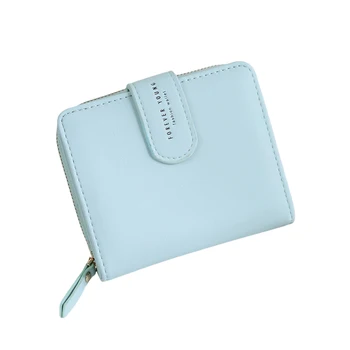 

Lady Fashion Faux Leather Wallet Card Holder Zipper Short Purse Christmas Gift