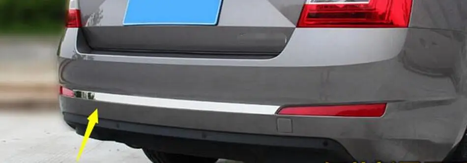 

FIT FOR 2013-2015 for skoda Octavia A7 CHROME REAR BOOT DOOR TRUNK COVER TRIM TAILGATE GARNISH MOLDING STRIP Accessories