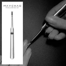 

Stainless steel Cuticle Pusher Trimmer Remover Manicure Nail Art Tool for Fingernail Toenail at Home & Salon