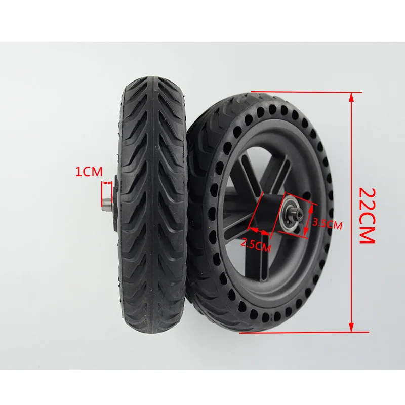 Шины для скутеров, ступица заднего колеса для Xiaomi Mijia M365 8,5 дюймов, демпфирующие твердые шины, полые непневматические шины, завод