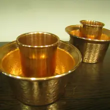 Полностью ручной работы ручной Чеканная медь турецкий Raki Ouzo охладитель вина Ehlikeyf