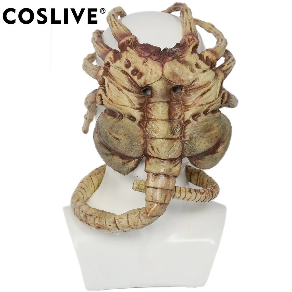 Coslive высокое качество чужой Facehugger маска на пол-лица латекс костюмная маска косплей аксессуары вечерние маска для Хэллоуина