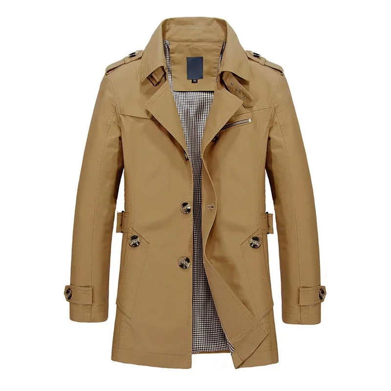 Winter Autumn Men Jacket Coat Fashion Turn down Collar