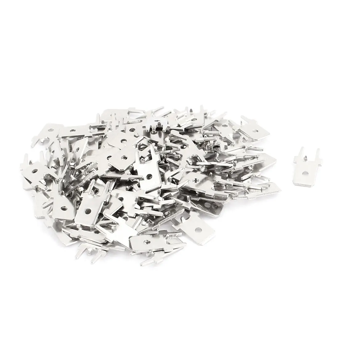 

UXCELL 100 Pcs 6.3Mm Dia Male Insulated Crimp Spade Pcb Male Terminal Fasten Connector