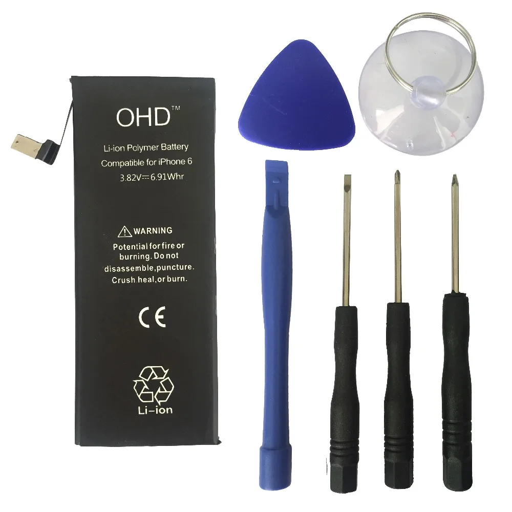 OHD with Tool kit 1810mAh 3.8v Built in Batterry For iPhone6 i6