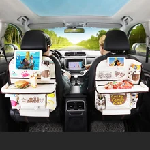 Органайзер для автомобильного сиденья, сумка для хранения, подвесная сумка, аксессуары для автомобиля, складной стол, многофункциональная сумка для хранения спинки заднего сиденья