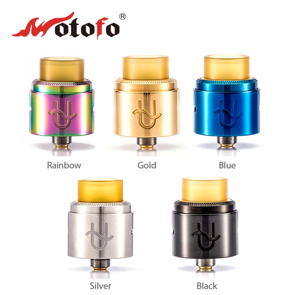 

100% Original WOTOFO Serpent BF RDA 22mm bottom filling atomizer with 4 wire holes build deck & Titanium alloy screws ecig tank