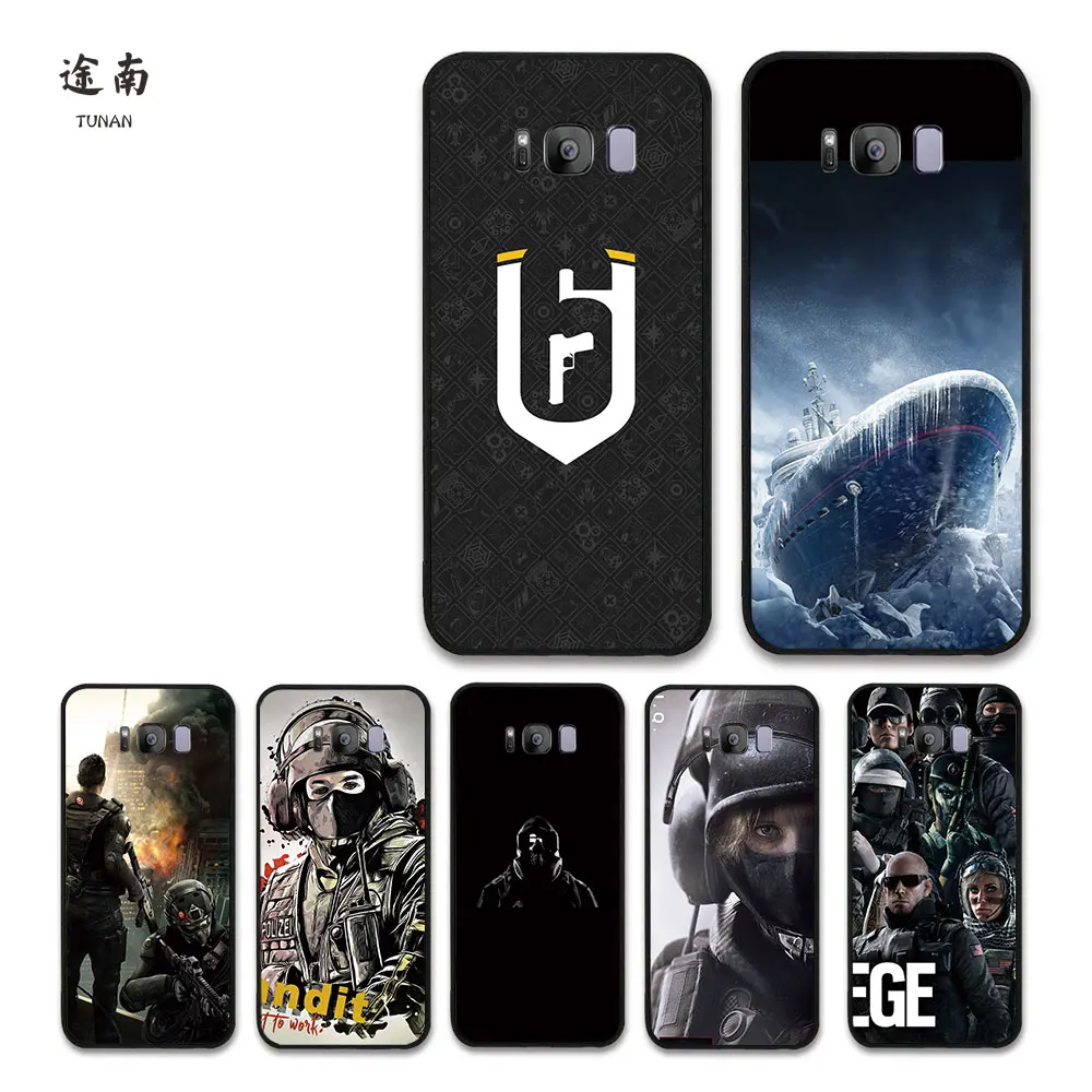 Прохладный rainbow six осада gema Coque принципиально для Samsung S8 Plus S7 край J3 2015 2016 2017 A320