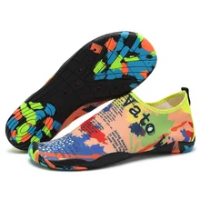 Fast dry aqua shoes for unisex colorful beachwear upstream water sport shoes for men and women breathable light swim shoes