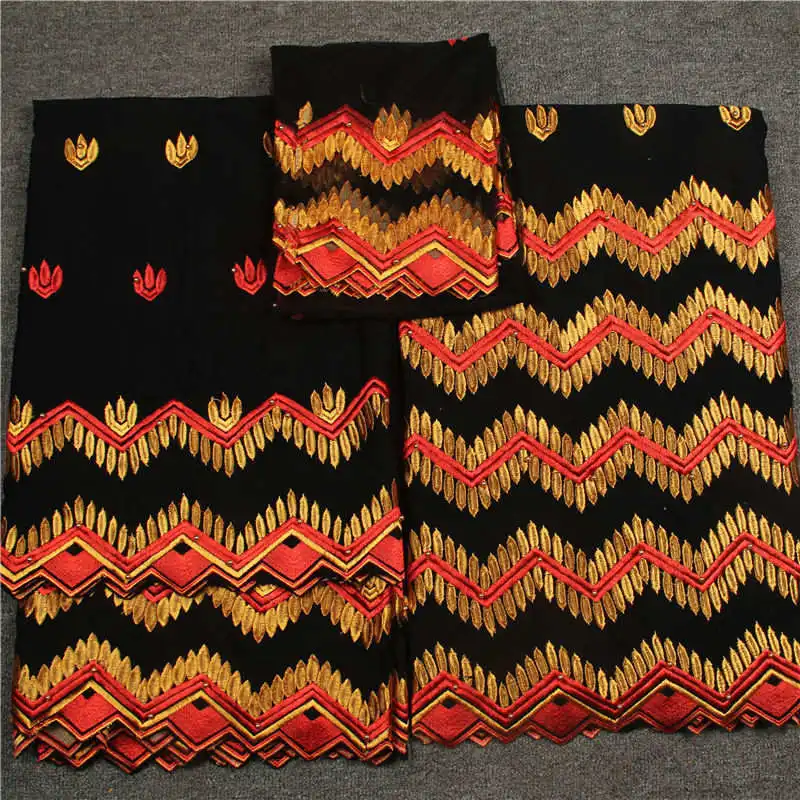 

2018 black African Cotton Swiss Voile Lace Fabric High Quality In Switzerland Cotton Africa Lace Fabric for garment retail -35