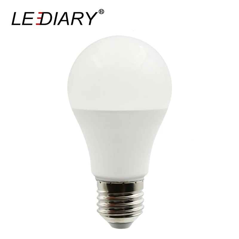 LEDIARY LED A60 E27 лампы PC Алюминий гостиная супер яркая лампа 5 Вт 7 12 18 220 в 3000 К 4000 к 6000