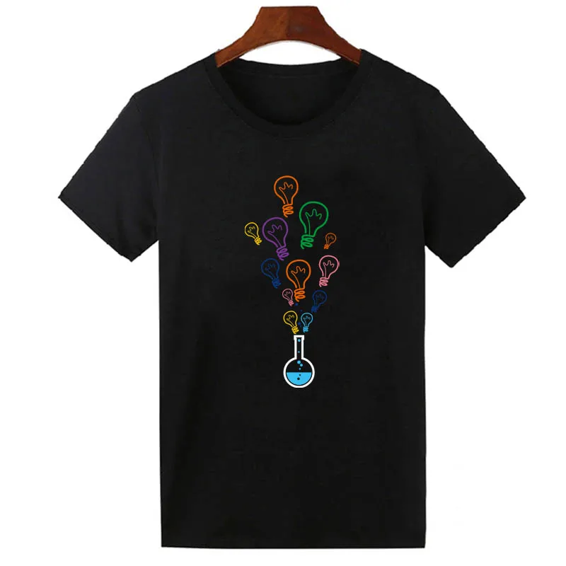 

chemical experiment New Funny Graphics T-Shirts Fashion Design Print Men Women Casuals Tops Summer O-Neck Brand T Shirt