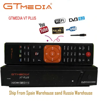 

GTMEDIA V7 PLUS with free Cccam 5Clines for 1 year Spain Europe DVB-T2 DVB-S2 Receptor H.265 Satellite Receiver vs Freesat V7 V8
