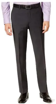 

Grey Business Travel Smart Pant Flat Front Men Pants Straight Fit Ultimate Comfort Stretch Chino Pants Office Dress Pants