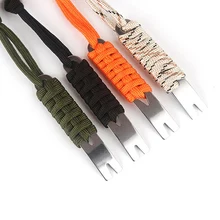Al aire libre gadget multifunción mini EDC palanca manijas Rascadores nail-cuerda EDC Gear Crank CROWBAR PRY bar supervivencia SCRA