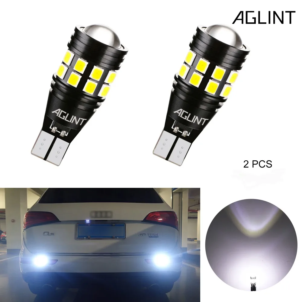 AGLINT 2 шт. W16W T15 светодиодный Canbus OBC без ошибок 921 912 задний фонарь для автомобиля