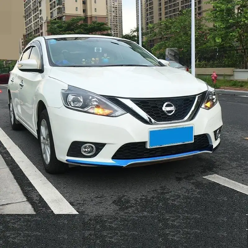 

Front Bumper exterior Excent chromium modified protecter trim accessory car styling modification parts 16 17 FOR Nissan Sylphy
