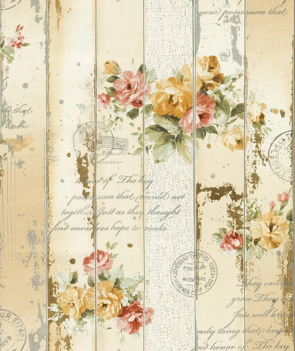 us 39 9 haokhome vintage floral wallpaper rose flower contact paper wall yellow red green covering living room bedroom home decor in wallpapers from flower contact paper