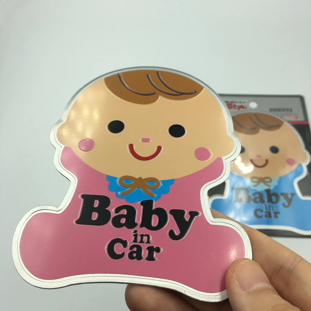 Автомобильная металлическая наклейка &quotBaby In Car&quot светоотражающая защита