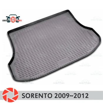 

Trunk mat for Kia Sorento 2009~2012 trunk floor rugs non slip polyurethane dirt protection interior trunk car styling