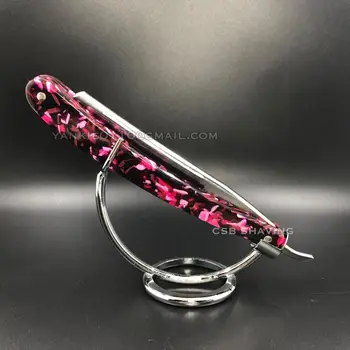 

CSB Straight Razor Stainless Steel / Carbon Steel Set High Quality Acrylic Handle Shaving Razor Metal Holder with Pouch