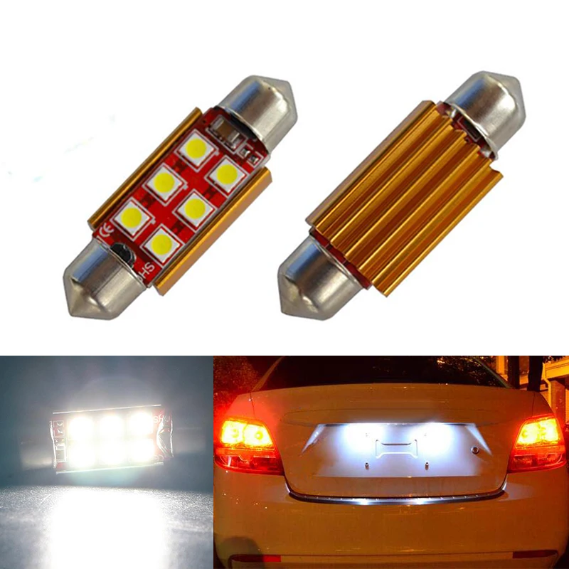 2x CANbus LED 36mm C5W Lamp Bulb 3030SMD Number Plate License Light For