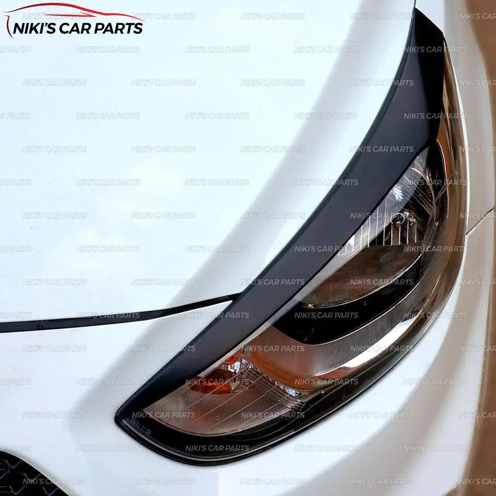 Брови на фары для hyundai Solaris 2011-2013 ABS пластиковые реснички ресницы литье украшения автомобиля Стайлинг тюнинг